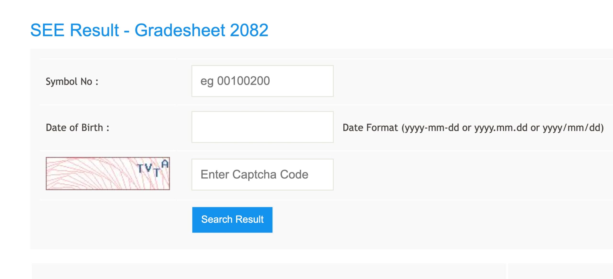 see result gradesheet